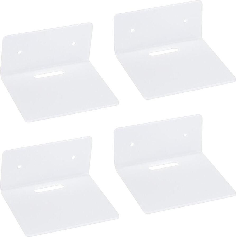 Zwevend acryl wandrek voor muur keuken 4 stuks kleine plank onzichtbare boekenplanken badkamerrek Wandplanken & -rekken
