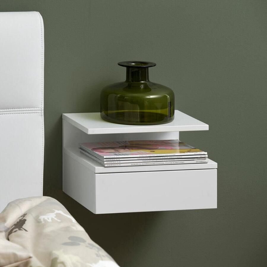 SMUK Zwevend Nachtkastje Aydin Wit