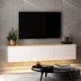 Zwevend TV Meubel Stijlvol en Modern Met LED-verlichting 160 cm Breed Perfect voor Elk Interieur - Thumbnail 1