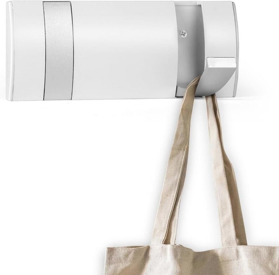 Zwevend Wandrek met Opvouwbare Haken voor Jassen en Tassen Ruimtebesparende Kapstok voor Thuis en Kantoor