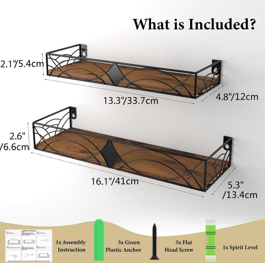 Keukenrek met 5 planken bakkersrek staand rek magnetronrek met verstelbare wijnhouders en S-haken multifunctionele organizer voor magnetron kookgerei bruin-zwart