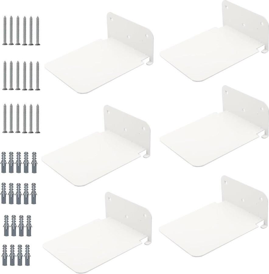 Zwevende plank wandrek van acryl set van 4 30 cm wit zonder boren voor woonkamer keuken kinderkamer werkkamer slaapkamer wandrek