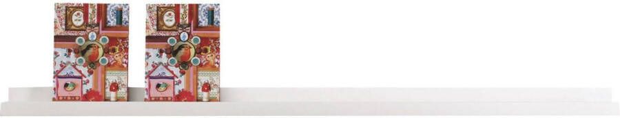 Zwevende fotoplank 77 x 10 x 4 cm Zwevende foto wandplank |Wit