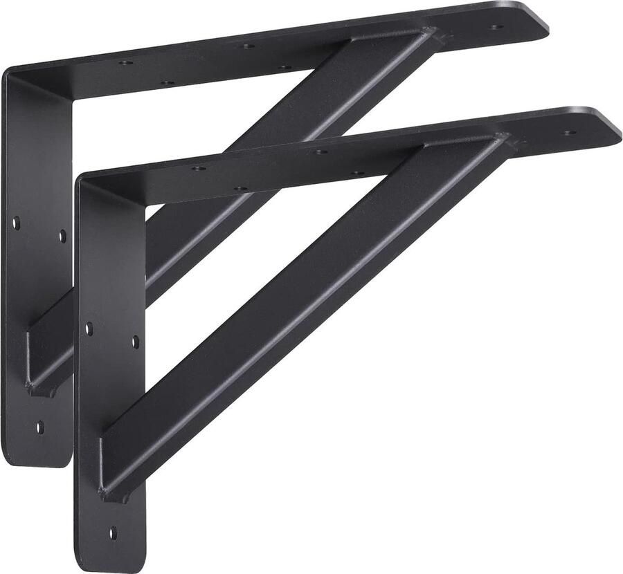 Zwevende plankbeugels voor zwaar gebruik 152x203x51mm Werkbladsteun Wandmontage Stevige beugels L-driehoek Rechte hoek voor tafelblad Kast Tafel Bureau