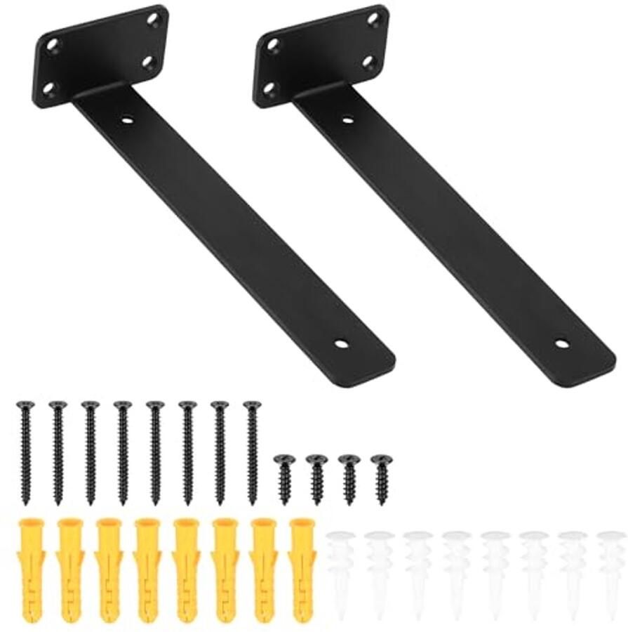 Zwevende Plankdragers 25cm Onzichtbare Boekenplanksteunen voor Wandplanken