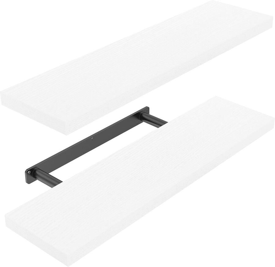 Zwevende Planken 60 cm Set van 2 Decoratieve Wandplanken voor Slaapkamer Badkamer en Woonkamer