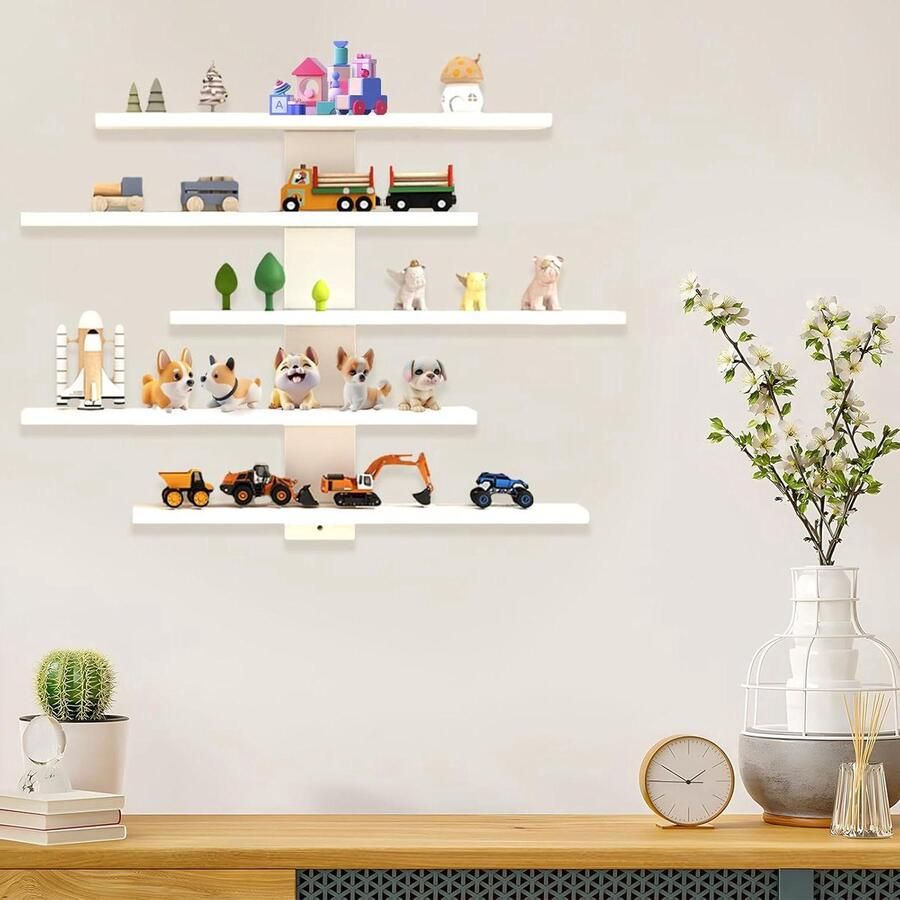 Zwevende Planken Wandrek Voor Woonkamer en Slaapkamer 5 Etages