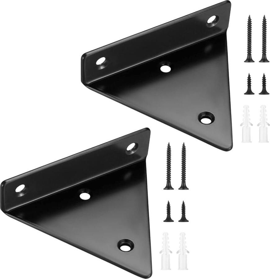 Zwevende Plankhouders Metalen wandhouders 2 stuks Onzichtbare montage