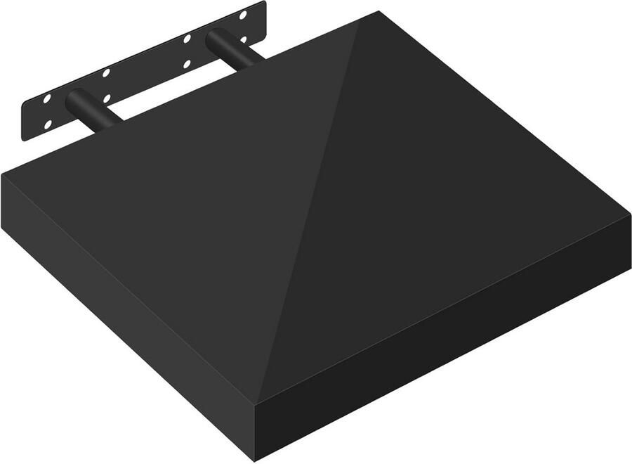 Zwevende Wandplank 30 cm Hoogglans Zwart – Ideaal voor Fotogalerij en Ruimtebeheer
