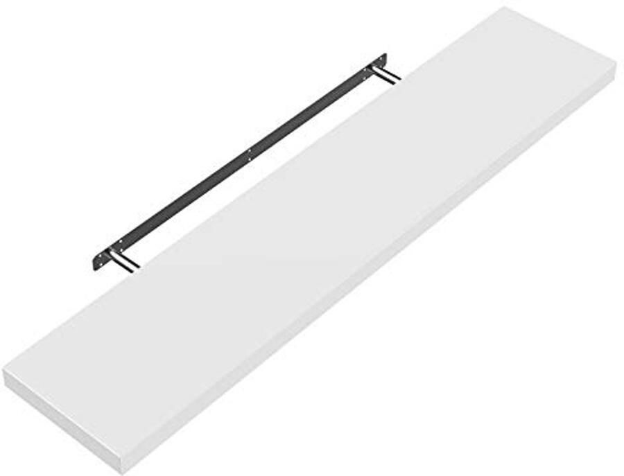 Zwevende Wandplank Hout 50-110 cm 15 kg Draagvermogen voor Keuken Woonkamer Kantoor en Badkamer