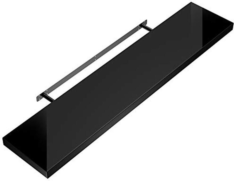 Zwevende Wandplank Hout 50-110 cm Modern Design met 15 kg Draagkracht voor Keuken Woonkamer en Badkamer