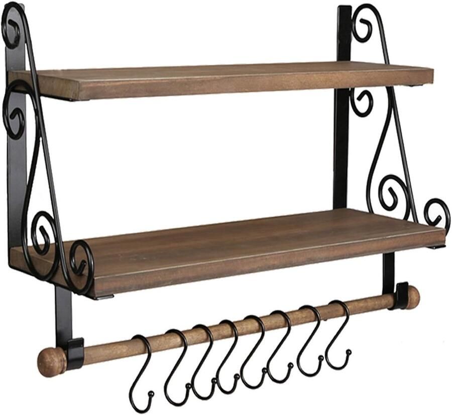 Wandrek- Wall Mounted Hanging Shelves-c