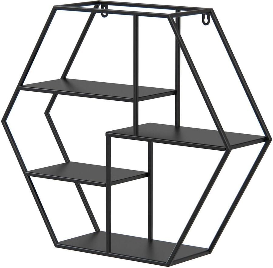 Zwevende wandplanken decoratief en praktisch set van 3 verschillende kleuren