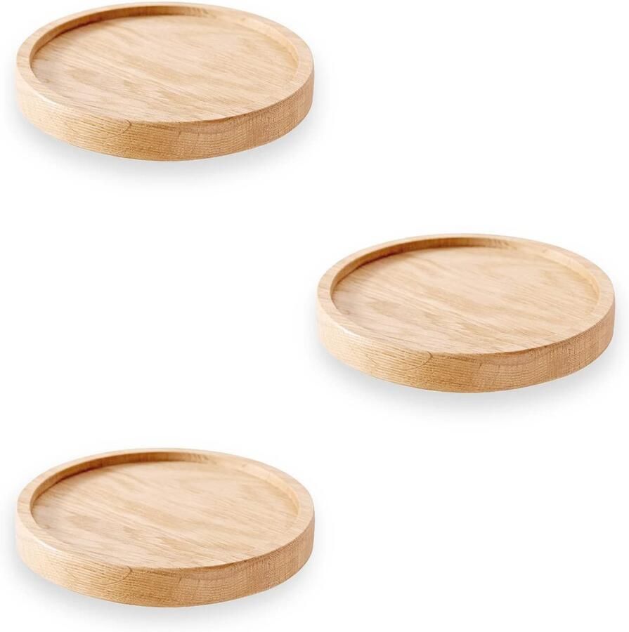 Zwevende Wandplanken Houten Planken Voor Decoratie 3 Stuks Rond Diameter 14 9 cm