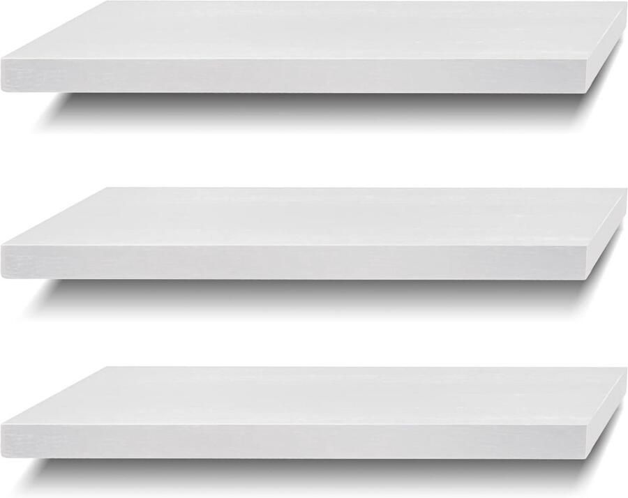 Zwevende Wandplanken Set van 3 voor Badkamer en Keuken