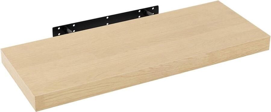 Zwevende Wandrek CD-rek MDF Hangende plank 60x22.9x3.8cmGeel Eiken