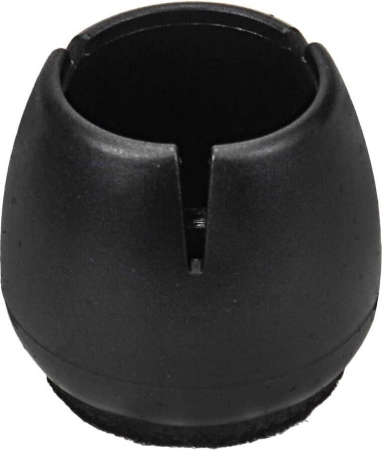 EarKings Stoelpoot Beschermers Vloerbeschermer Ø27-31 mm Stoelpoot Doppen Meubeldoppen 24 stuks Ronde Stoeldoppen Vloerbeschermers Stoelen Zwart