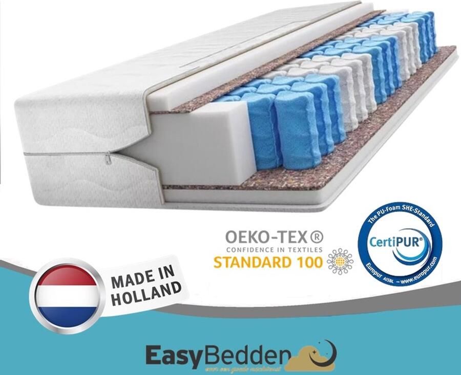 Easy Bedden EasyBedden pocketvering 160x200 matras 7 zone 600