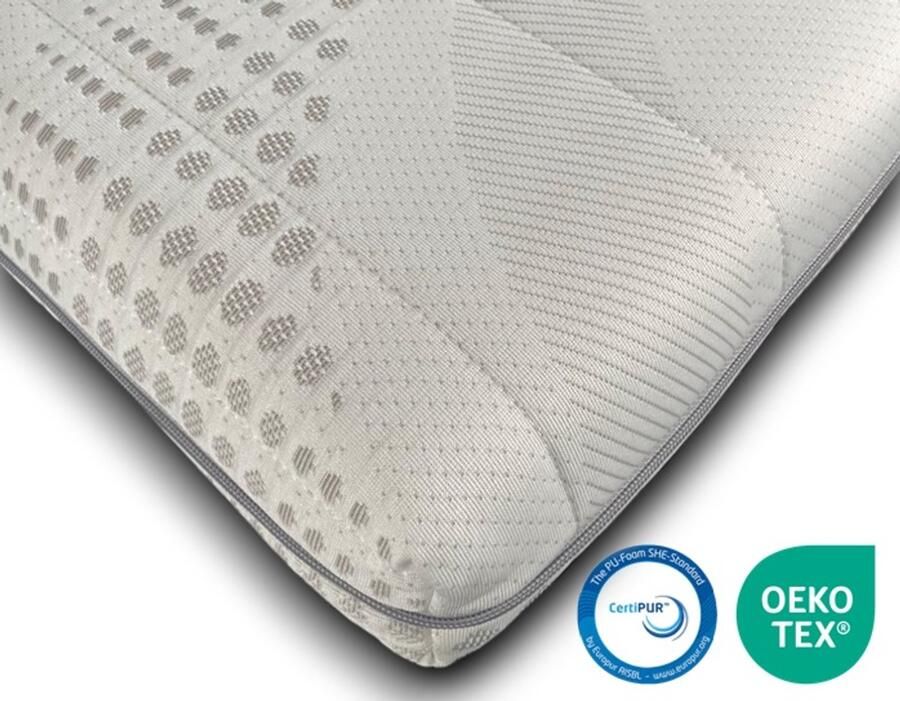 Easy Bedden EasyBedden Cool & Fresh Hotel XL Topper Topdekmatras 140x200 HYBRID Koudschuim Luxe Tijk Orthopedisch Medical Anti Bacterieel Medium stevig circa 7 cm dik - Foto 2