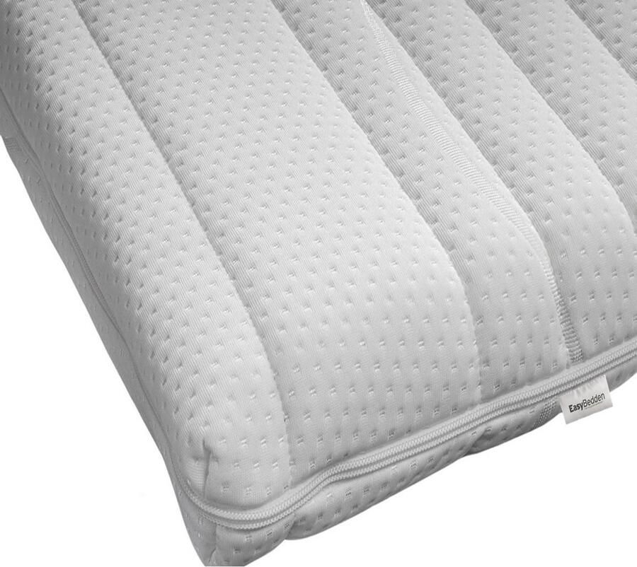 Easy Bedden Hotel Topper XL 70x200 HR45 Koudschuim Hybrid Stevig Topdekmatras circa 10 cm Afritsbaar Wasbaar BAMBOO hoes -Topper Hotel XL Anti Bacterieel CertiPUR en Oekotex gecertificeerd