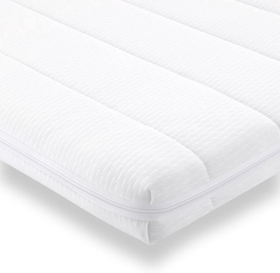 Easy Bedden Topmatras 160x200 Topper Matras HR Koudschuim -Bamboo Hybrid Topdekmatras circa 9 cm Afritsbaar Wasbaar Tijk Orthopedisch Purschuim Anti-allergisch Topper Hotel XL Anti Bacterieel