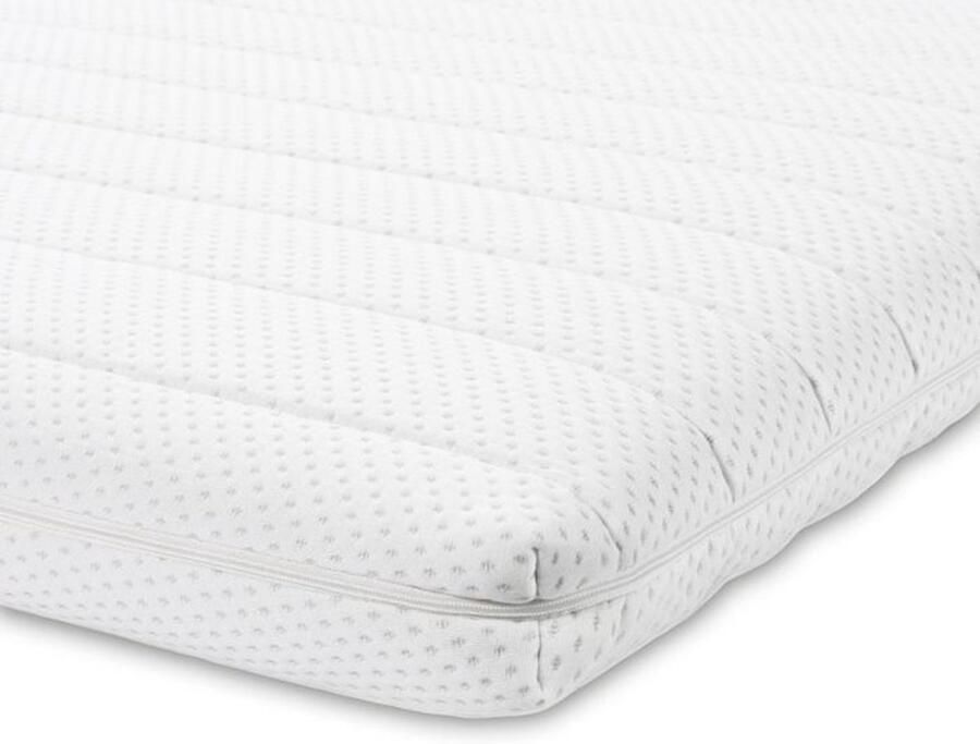Easy Bedden Topmatras 70x200 Topper HR Koudschuim Medium hardheid Hybrid Topdekmatras circa 9 cm Afritsbaar Wasbaar Tijk Orthopedisch Anti-allergisch Topper Hotel XL Anti Bacterieel CertiPUR en Oekotex gecertificeerd