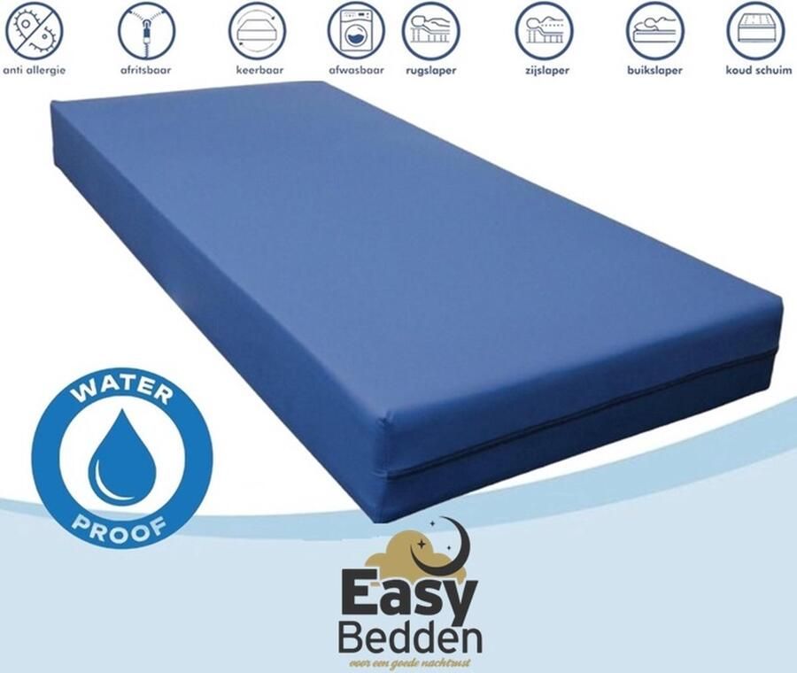 Sleepie Comfort Zorgmatras Matras Incontinentie Waterdicht Medium Koudschuim HR45 140x200 circa 16 cm Anti Bacterieel CertiPUR en Oekotex gecertificeerd 100 % Veilig
