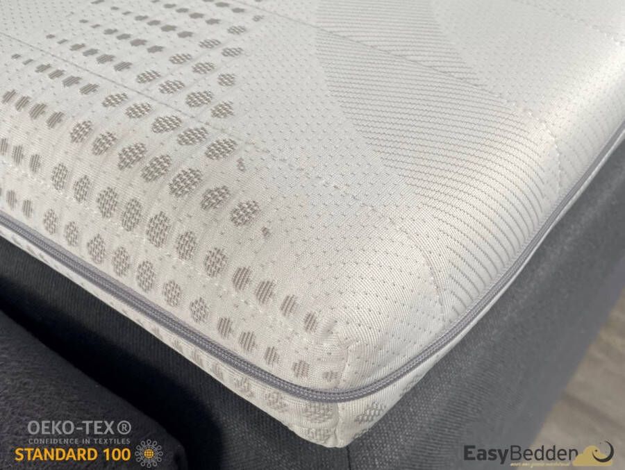 Easy Bedden EasyBedden Cooltouch Deluxe XL Topper Topdekmatras 140x190 Koudschuim HR60 Premium Tijk Orthopedisch Medical 4 Seizoen topper Anti Bacterieel Medium stevig circa 9 cm dik
