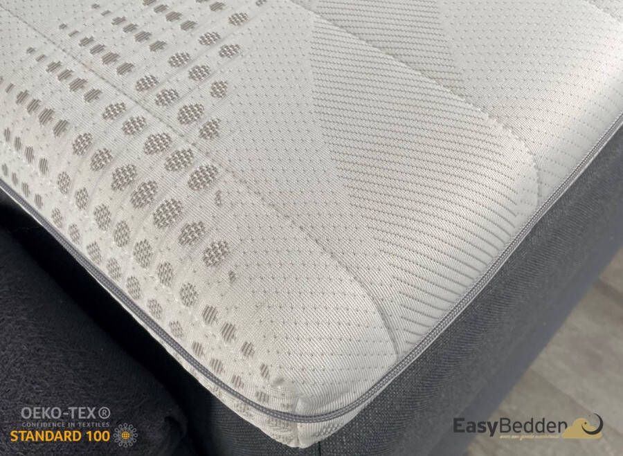 Easy Bedden EasyBedden Cooltouch Deluxe XL Topper Topdekmatras 160x220 Koudschuim HR60 Premium Tijk Orthopedisch Medical 4 Seizoen topper Anti Bacterieel Medium stevig circa 9 cm dik