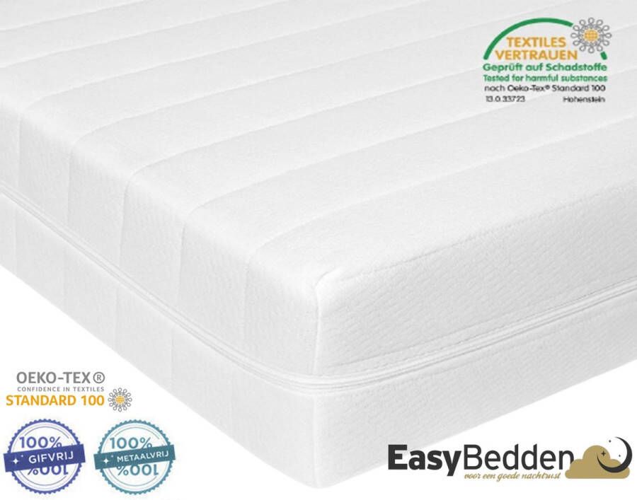 Easy Bedden EasyBedden koudschuim HR45 matras 120x190 14 cm – Luxe uitvoering Premium tijk ACTIE 100% veilig