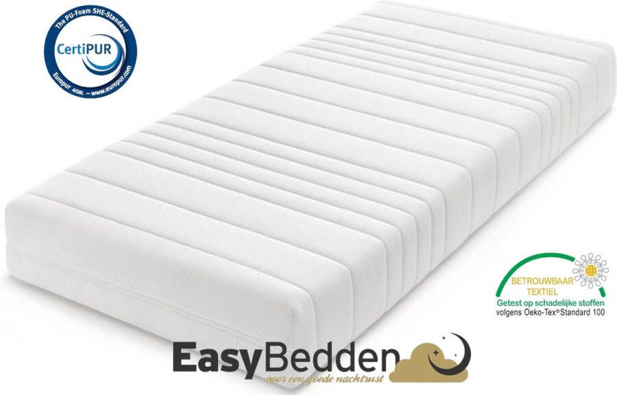 Easy Bedden EasyBedden koudschuim HR45 matras 120x200 14 cm – Luxe uitvoering Premium tijk ACTIE 100% veilig product