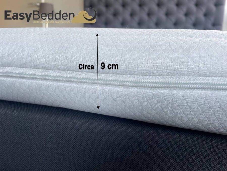 Easy Bedden EasyBedden Topdekmatras Koudschuim HR45 200x200 circa 9 cm Actie !!!