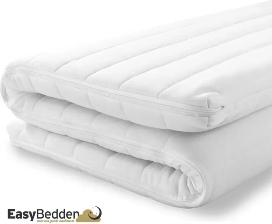 Easy Bedden EasyBedden Topper Topdekmatras 100x190 Koudschuim HR45 Hybrid Luxe Tijk 6 cm dik Orthopedisch Actie !!!