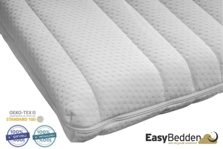 Easy Bedden EasyBedden Topper Topdekmatras Bamboo Hybrid Koudschuim Gel Koudschuim 200x220 9 cm dik Actie!!!!