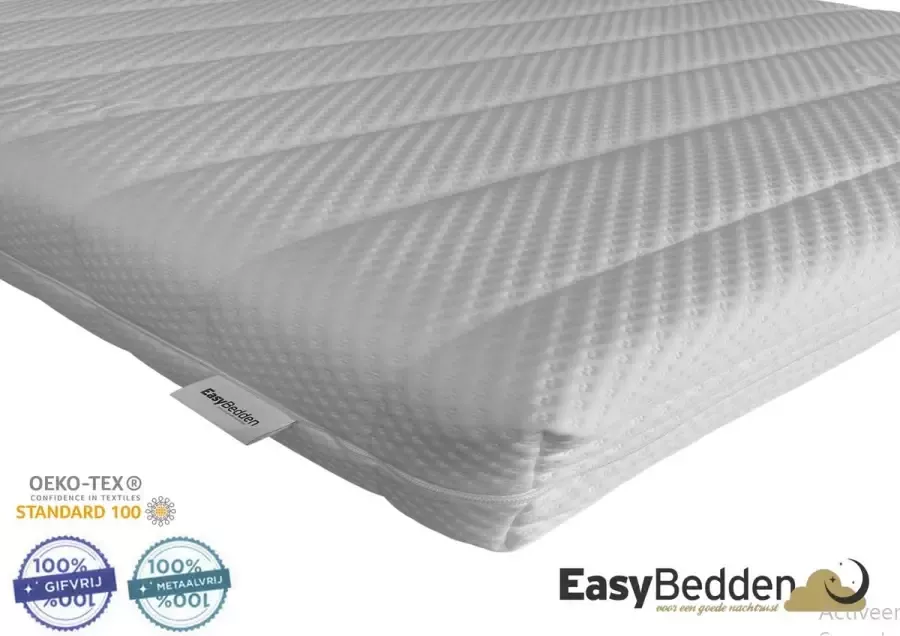 Easy Bedden EasyBedden Topper Topdekmatras Gel Hybrid Koudschuim 100x200 7 cm dik Actie!!!!