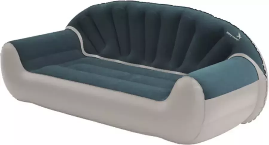 Easy Camp Opblaasbank Comfy 3-persoons staalgrijs en blauw