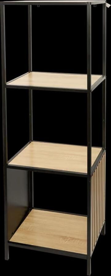 EasyFold WandKast Industrieel luxe Kast Metalen Woonkamer Houten kast Opslag Stijlvol