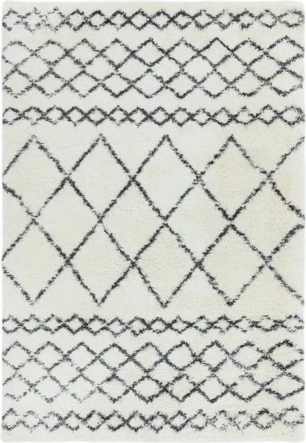 Eazy Living Easy Living Alto-Rug-al02-cream-&-Grey Vloerkleed 120x170 Rechthoek Laagpolig Tapijt Modern Beige Grijs