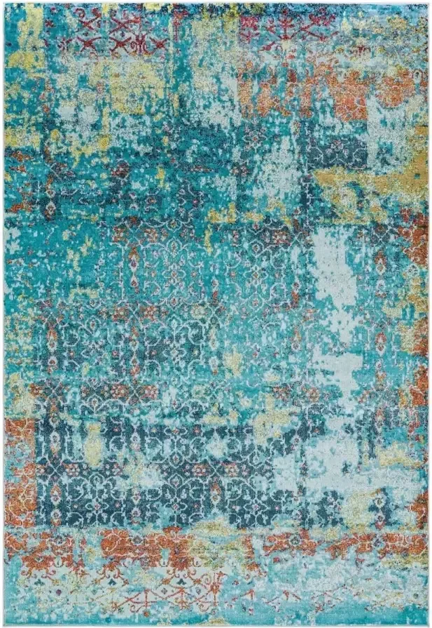 Eazy Living Easy Living Amelie-Vintage Vloerkleed 160x230 Rechthoek Laagpolig Tapijt Modern Meerkleurig