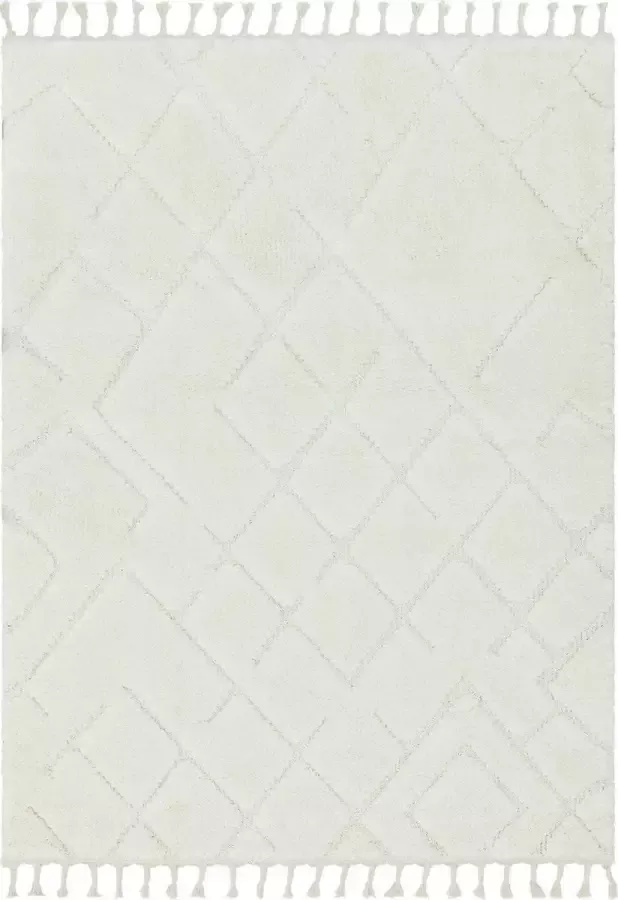 Eazy Living Easy Living Ariana-ar04-Vanilla Vloerkleed 80x150 Rechthoek Laagpolig Tapijt Modern Beige