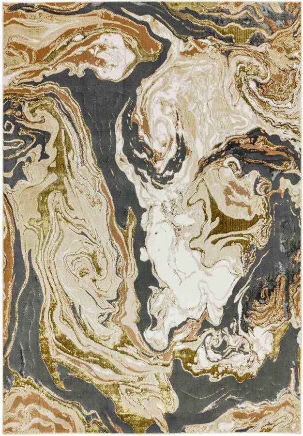 Eazy Living Easy Living Aurora-Marble Vloerkleed 160x230 cm Rechthoekig Laagpolig Tapijt Industrieel Meerkleurig - Foto 2