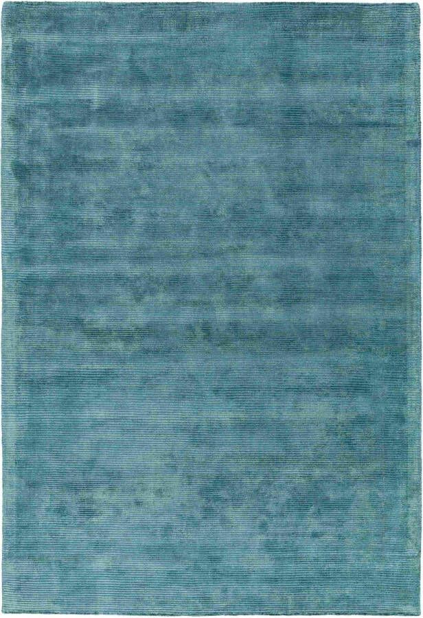 Eazy Living Easy Living Reko-Rug-Teal Vloerkleed 200x300 Rechthoek Laagpolig Tapijt Modern Blauw