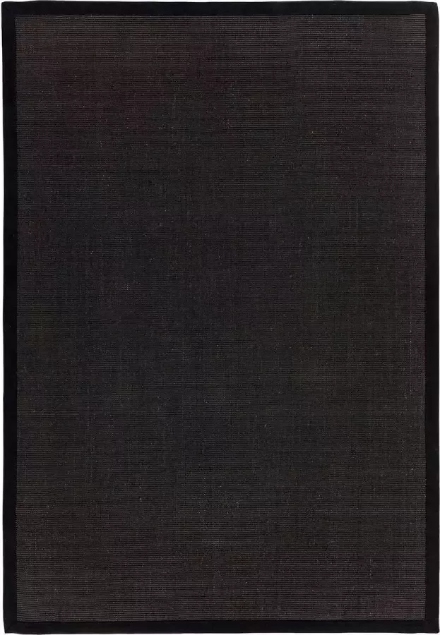 Eazy Living Easy Living Sisal-Black-Black Vloerkleed 68x240 Rechthoek Laagpolig Tapijt Modern Zwart