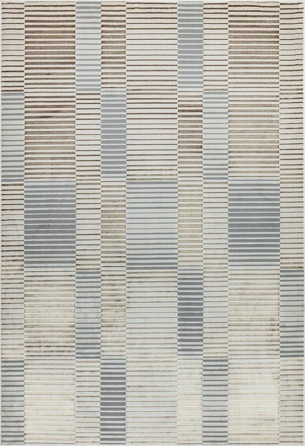 Eazy Living Easy Living Aurora-Ripple Vloerkleed 160x230 Rechthoek Laagpolig Tapijt Modern Blauw Grijs