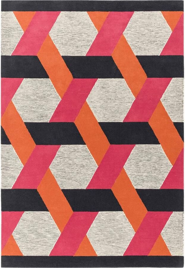 Eazy Living Easy Living Camden-Rug-orange Vloerkleed 160x230 Rechthoek Laagpolig Tapijt Modern Meerkleurig