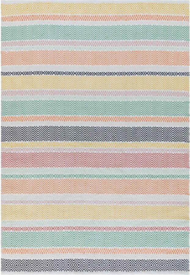 Eazy Living Easy Living Easy Living Boardwalk Pastel Multi Vloerkleed 160x230 Rechthoek Buiten Laagpolig Tapijt Modern Meerkleurig