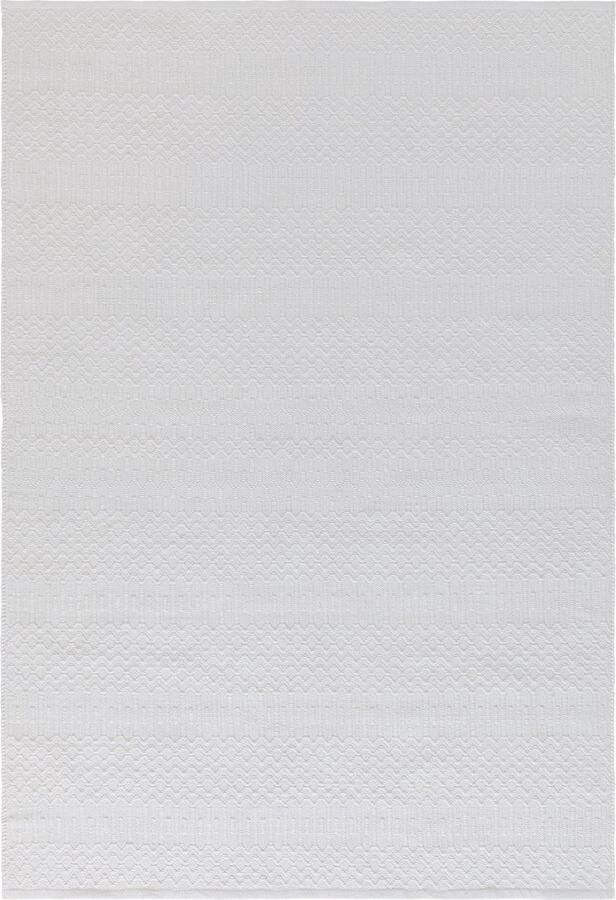 Eazy Living Easy Living Easy Living Halsey Natural Vloerkleed 160x230 Rechthoek Buiten Laagpolig Tapijt Modern Wit