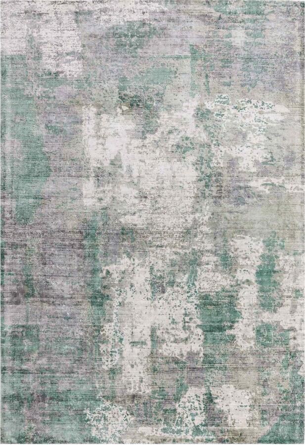 Eazy Living Easy Living Gatsby-Green Vloerkleed 160x230 Rechthoek Laagpolig Tapijt Industrieel Grijs Groen