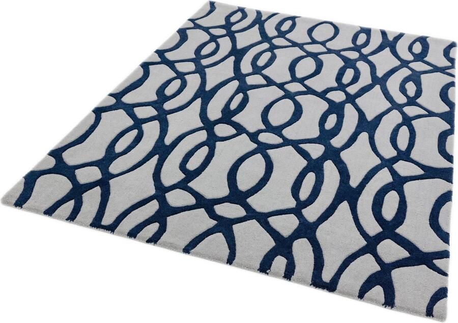 Eazy Living Easy Living Matrix-Wire-Blue Vloerkleed 160x230 Rechthoek Laagpolig Tapijt Modern Blauw Grijs - Foto 2