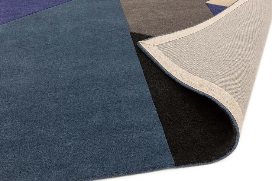 Eazy Living Easy Living Reef-Big-Geo-Blue Vloerkleed 160x230 Rechthoek Laagpolig Tapijt Modern Meerkleurig